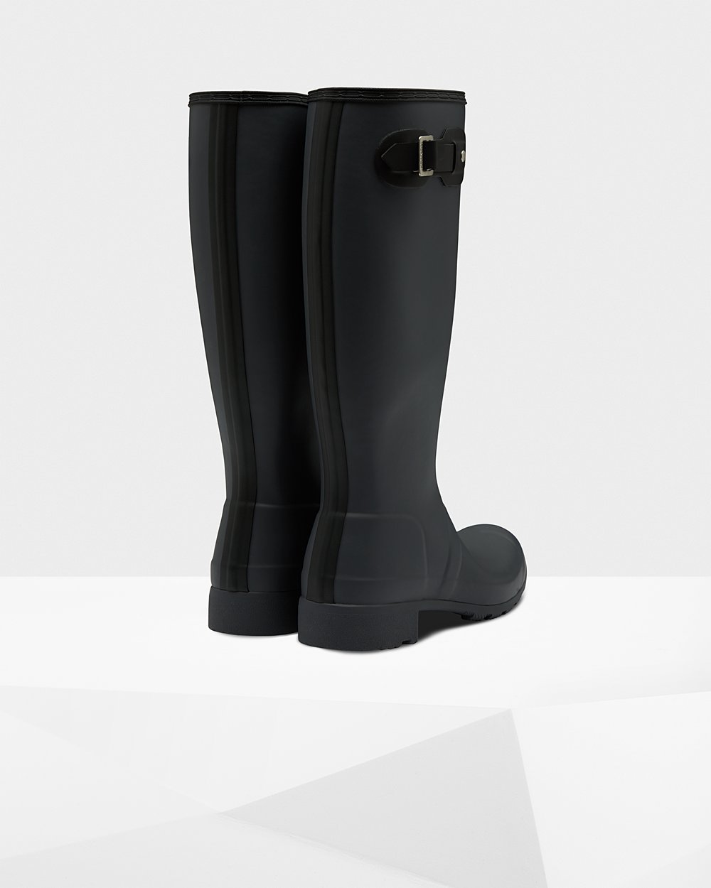 Womens Hunter Tall Rain Boots Black - Original Tour Foldable - 2714068-DF